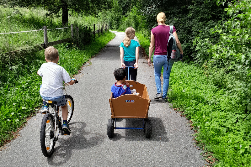 Fahrräder, Leiterwagerln ... alles für unser Gäste